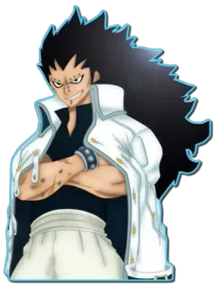 😁 Gajeel Redfox Fairy Tail Anime, Manga, Fairy Tail, Gajeel Redfox, Karakter telegram sticker