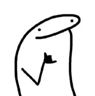🪵 monigote, pulgar, dibujo animado, meme, dibujo whatsapp sticker