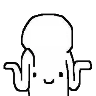 🙂 Dibujo animado, Dibujo, Personaje, Abstracto, Simple, Ilustración telegram sticker