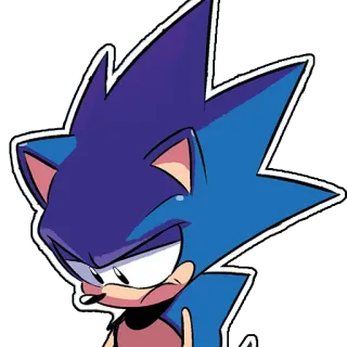 😠 Sonic Sonic, hedgehog, video game, cartoon character telegram sticker