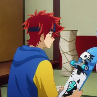 🌶 Anime, Skateboard, Cartoon, Figur telegram sticker