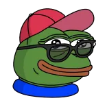 😎 Pepe the Frog pepe, sapo, meme, desenho animado, personagem telegram sticker