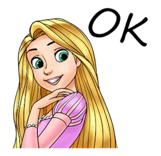 👸 Rapunzel Tangled Cartoon, Disney, Prinzessin, animiert, Rapunzel, Verwünscht whatsapp sticker