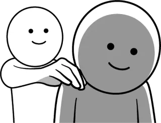 😱 stick figure, interaction, friendly, relationship telegram sticker