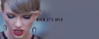 💸 Taylor Swift WHEN IT'S OVER taylor swift, musique, pop, chanteuse telegram sticker