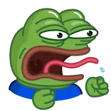 😡 Pepe der Frosch, Meme, Frosch, Internetkultur, Cartoon whatsapp sticker