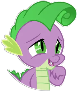 ✨ Spike My Little Pony Spike, My Little Pony, dragon, cartoon, character telegram sticker