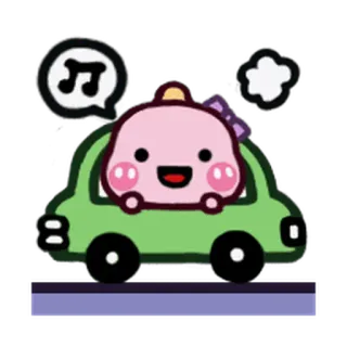 ❤ Cartoon, Figur, Auto, Musik, Süß whatsapp sticker