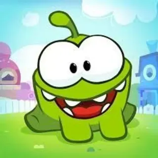 😀 Om Nom Cut the Rope Om Nom, Cut the Rope, Monstre, Dessin animé, Personnage de jeu, Vert, Mignon whatsapp sticker