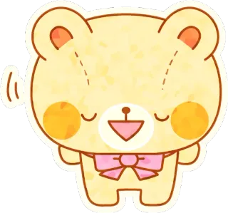 ☺️ beruang, lucu, kartun, binatang, stiker, kawaii telegram sticker