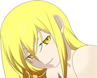 😏 Shinobu Oshino Monogatari Anime, Shinobu, Oshino, Monogatari, Vampiro, Loira telegram sticker