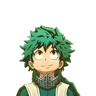 🙄 Izuku Midoriya My Hero Academia Izuku Midoriya, My Hero Academia, Anime, Manga, Deku whatsapp sticker