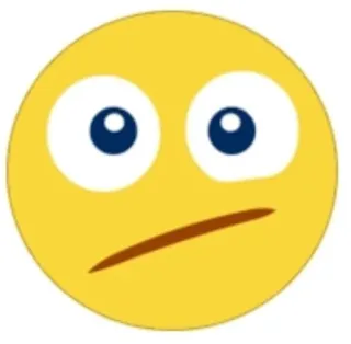 😑 Emoji, Smiley, Confuso, Espressione, Giallo telegram sticker