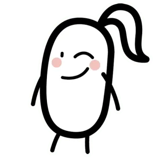 😉 fofo, simples, personagem, desenho animado, minimalista telegram sticker