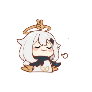 😎 Paimon Genshin Impact อนิเมะ, วิดีโอเกม, คาวาอิ, สติกเกอร์, ไพม่อน, เก็นชิน อิมแพ็ค telegram sticker