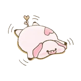 ๐ ๋ผ์ง, ๋๋ฌผ, ๊ท์ฌ์ด, ๋งํ, ๋ถํ์, ์คํฐ์ปค whatsapp sticker