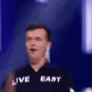 😘 LIVE EASY live, einfach, shirt, mann telegram sticker