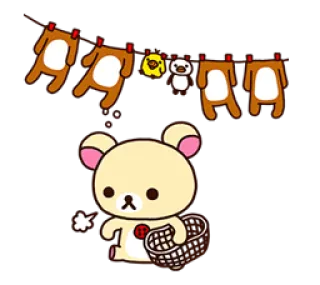 😔 Rilakkuma น่ารัก, หมี, การ์ตูน, คาวาอิ, ริลัคคุมะ telegram sticker