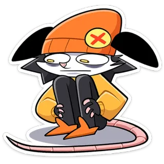 ⭐ adesivo, cartone animato, personaggio, animale, topo telegram sticker