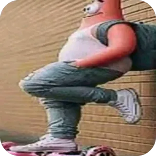 🫥 Patrick Star SpongeBob SquarePants whatsapp sticker
