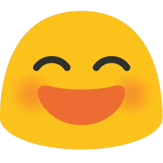 ☺️ emoji, smiley, happy, yellow telegram sticker