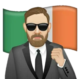 👑 Conor McGregor Конор Макгрегор, MMA, Боец, Ирландец, Ирландия, Спорт whatsapp sticker