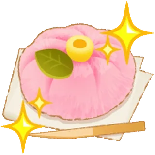 😊 Wagashi, Dulces japoneses, Rosa, Postre, Comida, Mochi whatsapp sticker