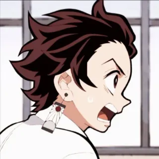 🔳 Tanjiro Kamado Demon Slayer 애니메이션, 귀멸의 칼날, 탄지로, 카마도 탄지로, 만화, 소년 telegram sticker