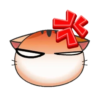 😡 แมว, โกรธ, สติกเกอร์, น่ารัก, การ์ตูน, สัตว์, แมว telegram sticker