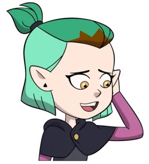 😊 Amity Blight The Owl House phim hoạt hình, Disney, phù thủy, Amity, nhân vật telegram sticker