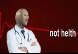 😷 not helth mème, docteur, médical, humour, stonks, drôle whatsapp sticker