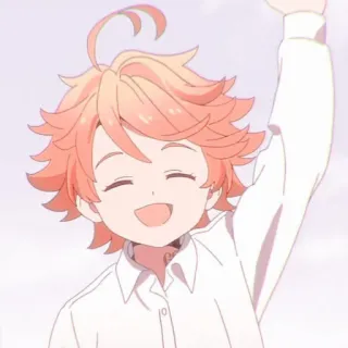 ⛓ Emma The Promised Neverland Anime, Chica, Sonrisa, Feliz, Emma, The Promised Neverland, Lindo telegram sticker