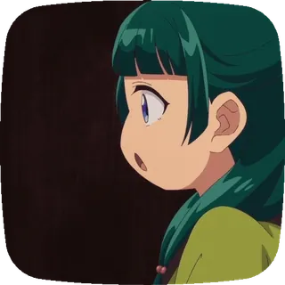 🫤 アニメガール, 漫画, かわいい, マンガ, アニメ, 子供 telegram sticker