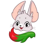 😋 zwierzę, słodki, kreskówka, lis, kawaii, grafika cyfrowa telegram sticker