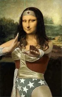 Mona Lisa @stickersb2b whatsapp stickers