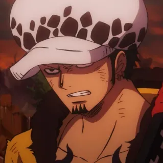 🩺 Trafalgar Law One Piece Anime, One Piece, Trafalgar Law, Pirat, Hut telegram sticker