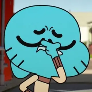 🙄 Gumball Watterson The Amazing World of Gumball kucing, kartun, lucu, permen karet telegram sticker
