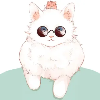 🐈 Katze, Tier, süß, Sonnenbrille, Kätzchen telegram sticker