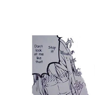 🙈 Don't look at me like that! Stop it! Anime, Mangá, Rubor, Envergonhado telegram sticker