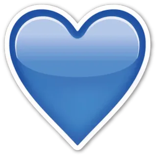 💙 синий, сердце, любовь, эмодзи telegram sticker