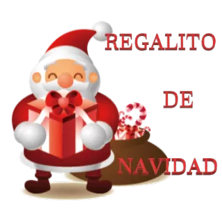 🎁 REGALITO DE NAVIDAD дед мороз, рождество, подарок, праздник, празднование, подарок, конфета telegram sticker