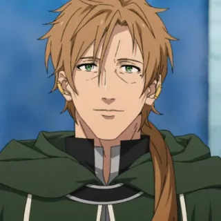🙂 Anime, Man, Personage, Groen, Capuchon telegram sticker