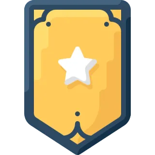 🎖 premio, badge, stella, successo, simbolo telegram sticker