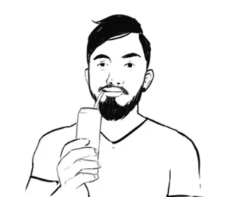 🤑 เครื่องดื่ม, ดื่ม, ภาพเหมือน, ผู้ชาย, ภาพประกอบ, คน telegram sticker