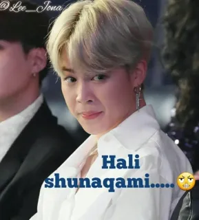 🌟 Hali shunaqami..... jimin, kpop, biểu cảm, ca sĩ telegram sticker