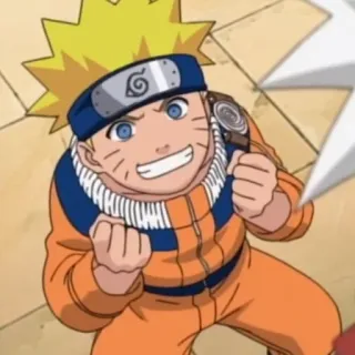 😃 Naruto アニメ, 漫画, マンガ, 忍者, 少年, うずまきナルト, 笑顔 telegram sticker