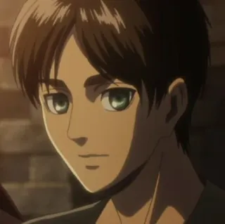 🦜 Eren Yeager Attack on Titan Anime, Personage, Eren, Attack on Titan telegram sticker