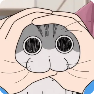 🌟 mèo, anime, dễ thương, thú cưng, động vật whatsapp sticker