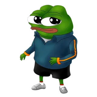 🙂 Pepe the Frog ếch, Pepe, buồn, meme trên mạng telegram sticker