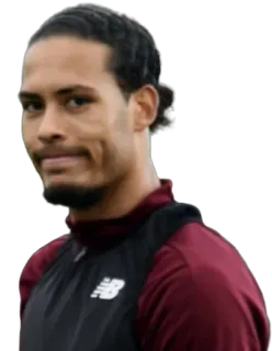 😐 Virgil van Dijk サッカー, サッカー, 選手, ディフェンダー, リヴァプール, オランダ telegram sticker